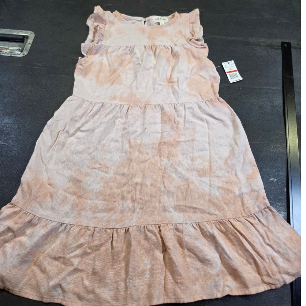 Cloth & Stone Dusty Rose Bomba D Tie Dye Tencel Mini Dress Cottage NWT XS $175